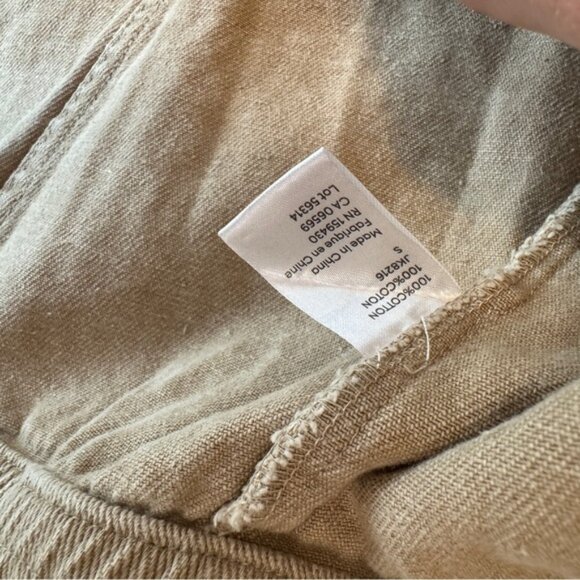 Elan Beige Wash Denim Jean button up Vest - Picture 6 of 13